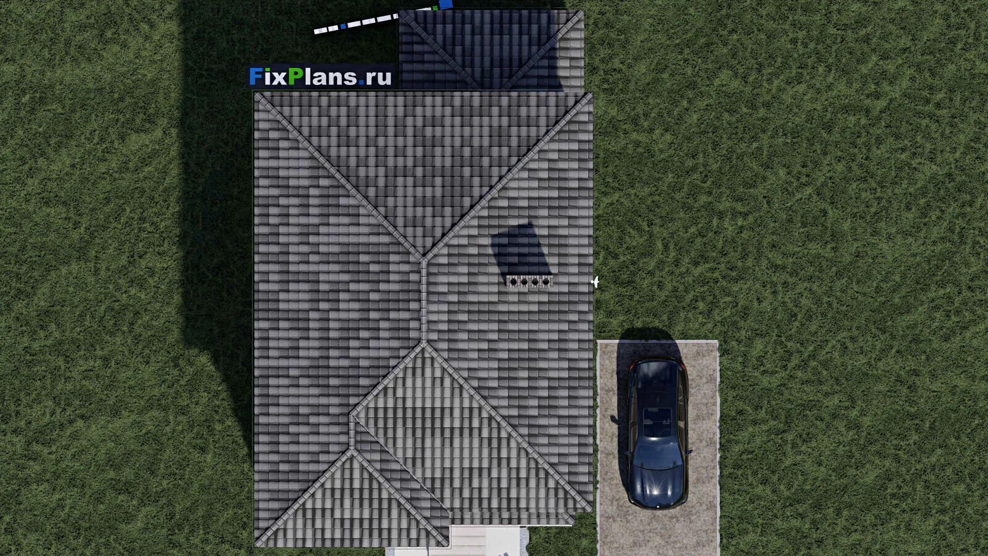 F-1070 - Проект двухэтажного дома 10 на 14, площадью 190 м² с террасой и 3 спальнями