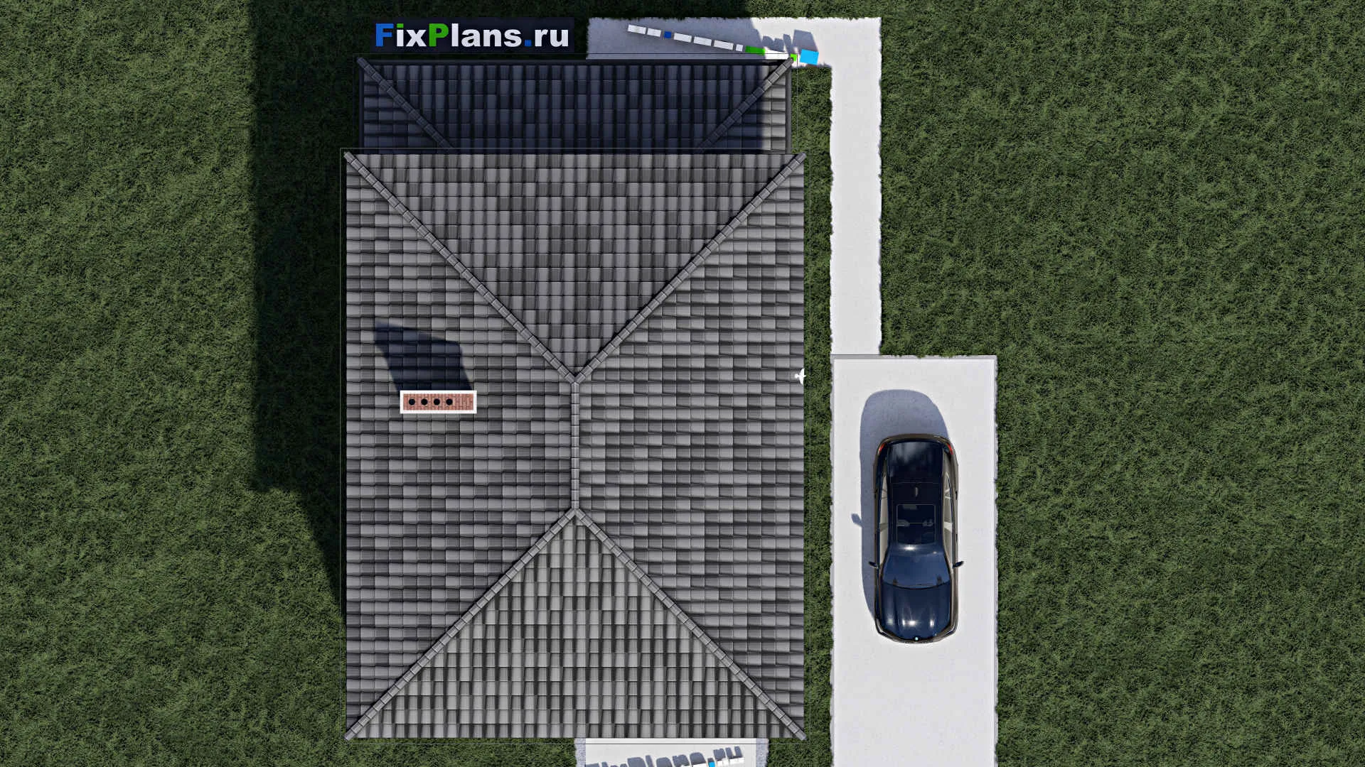 F-1439 - Планы двухэтажного дома 10 на 15, площадью 180 м² с террасой, балконом и 3 спальнями