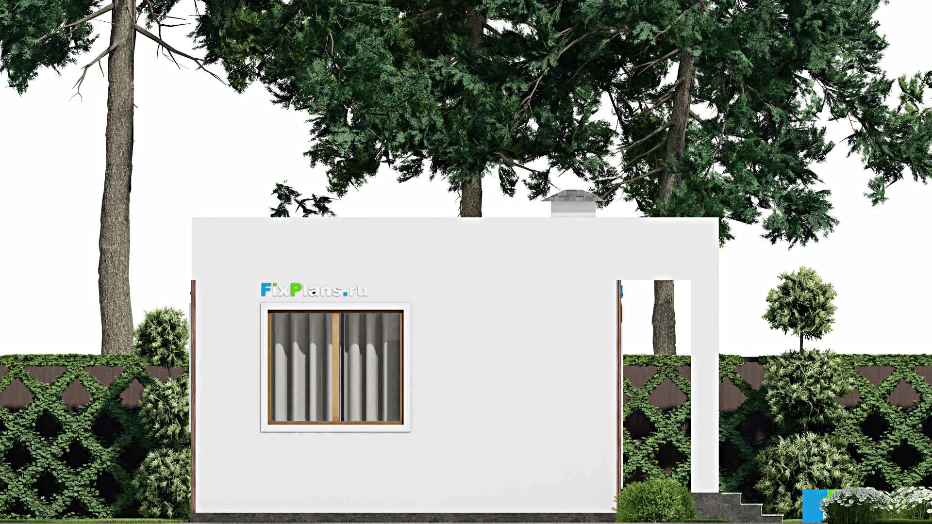F-9440 - Проект одноэтажного дома 8 на 31, площадью 170 м² с 4 спальнями