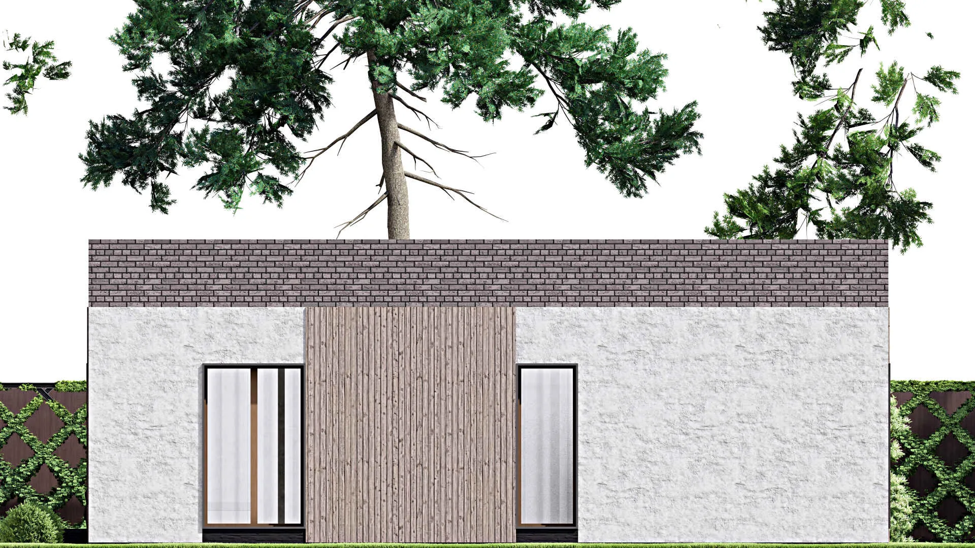 F-13130 - Проект бани 13 на 15, площадью 150 м² с комнатой отдыха, санузлом и спальней