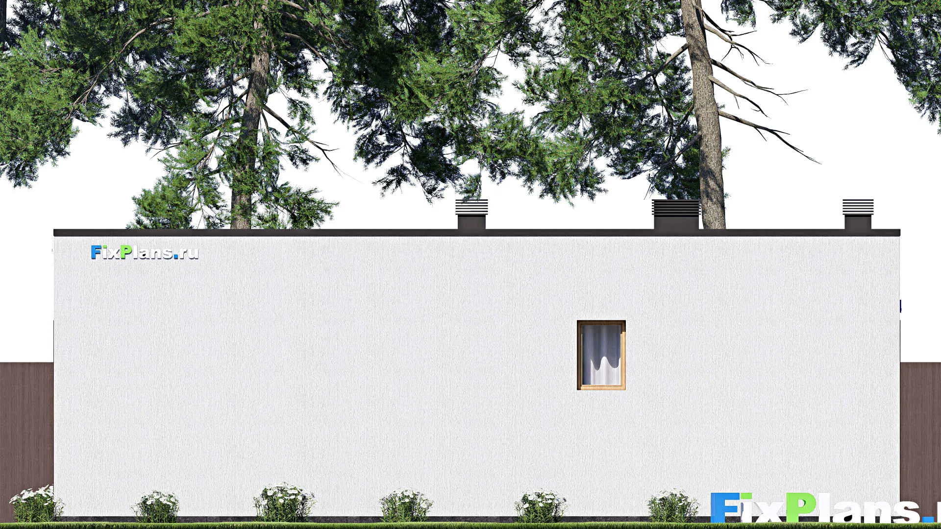 F-21491 - Проект бани 8 на 13, площадью 70 м² с комнатой отдыха и санузлом